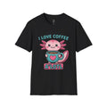 Axolotl Coffee T-Shirt — "I Love Coffee A'Lotl" Cute Kawaii Tee